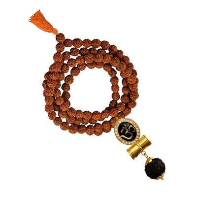 Mahadev Shiva Om Rudraksha Damru Pendant By Menjewell