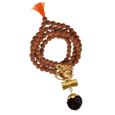 Ganesha Damru Rudraksha Pendant By Menjewell