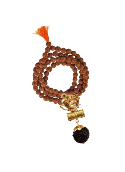 Ganesha Damru Rudraksha Pendant By Menjewell