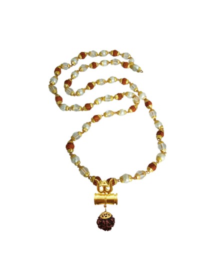 Shiv Trishul Rudraksha Damru Pendant