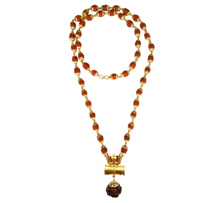 Shiv Trishul Rudraksha Damru Pendant