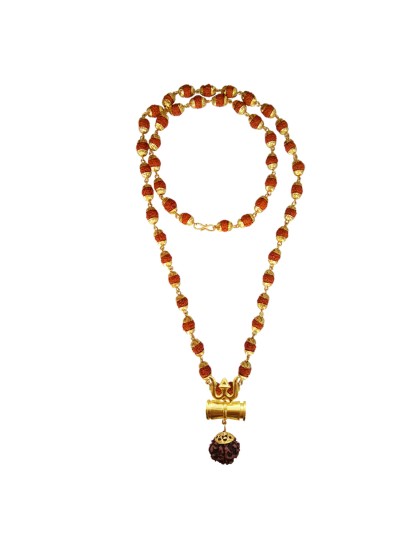 Shiv Trishul Rudraksha Damru Pendant