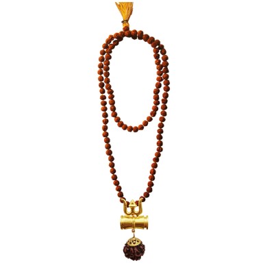 Shiv Trishul Rudraksha Damru Pendant