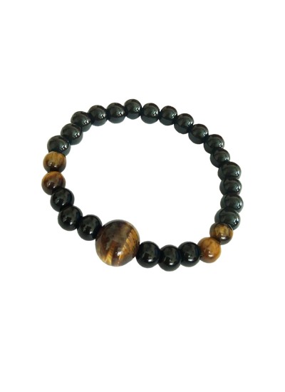 Meteorite Bracelet with Matte Black Onyx Beads | Patrick Adair Designs