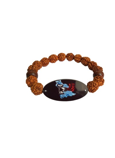 Online Om And Rudraksha Bracelet Style Rakhi Gift Delivery in UAE - FNP