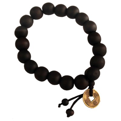 Elegant Black Wooden Bracelet