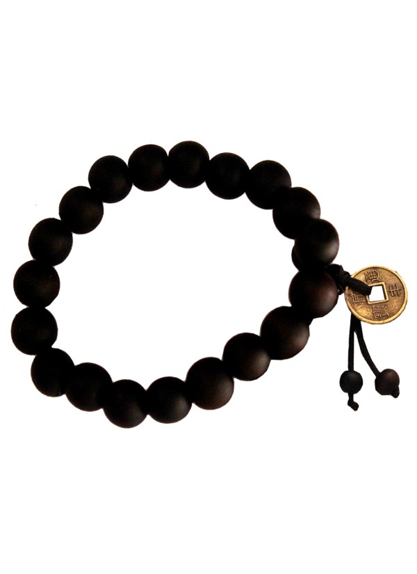 Elegant Black Wooden Bracelet