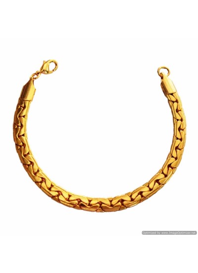 Mens Fashion Jewellery Stylish Gold Herringbone Wheat Chain Design Fashion Chain Bracelets