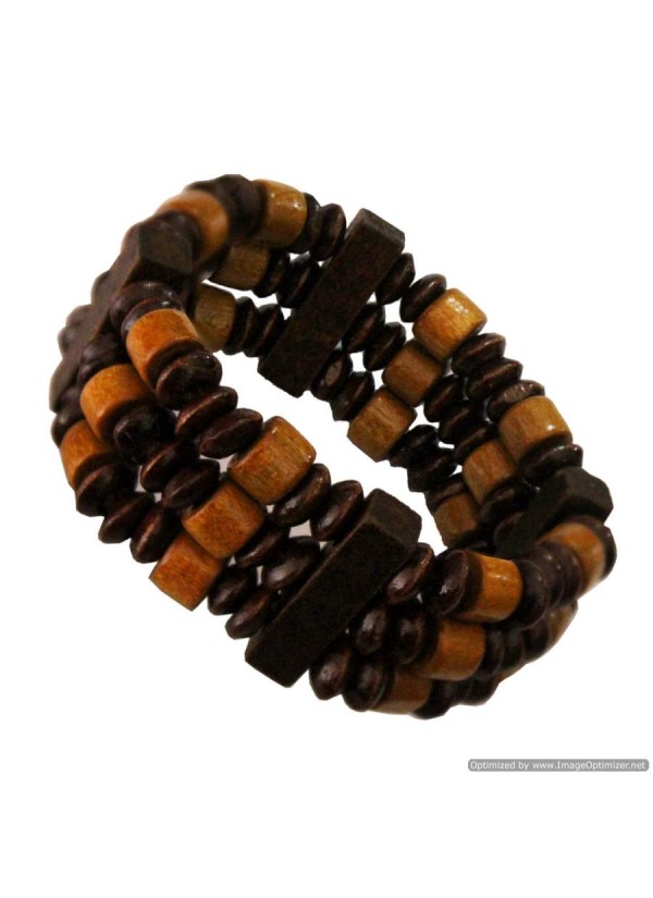 Multicolour Fashion  Wood Bracelet 