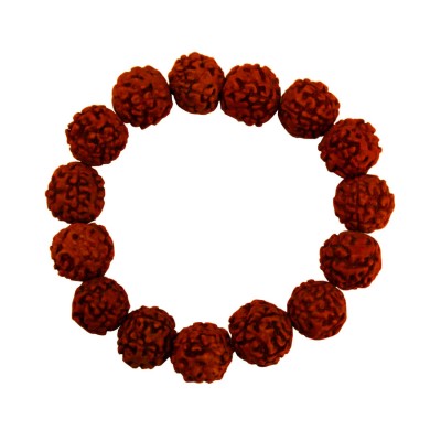 Mens Fashion Religious Jewellery Brown Panch Mukhi Rudraksha Bracelet