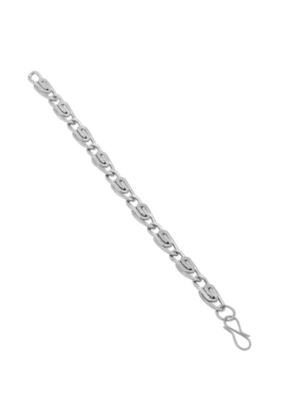 Mens Jewellery  Silver  Byzantine Chain Fashion Bracelet 