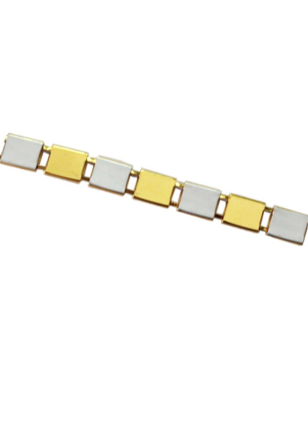 Gold::Silver  Flat Plating Fashion Chain Bracelets