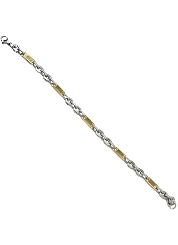 Gold::Silver  Box Byzantine Fashion Chain Link  Bracelets