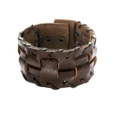  Menjewell Brown  Design Bracelet