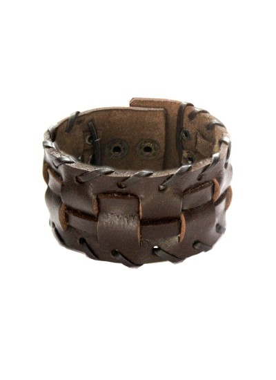  Menjewell Brown  Design Bracelet