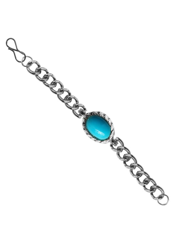 Silver::Blue  Salman Khan Inspired design Fashion Chain Bracelets
