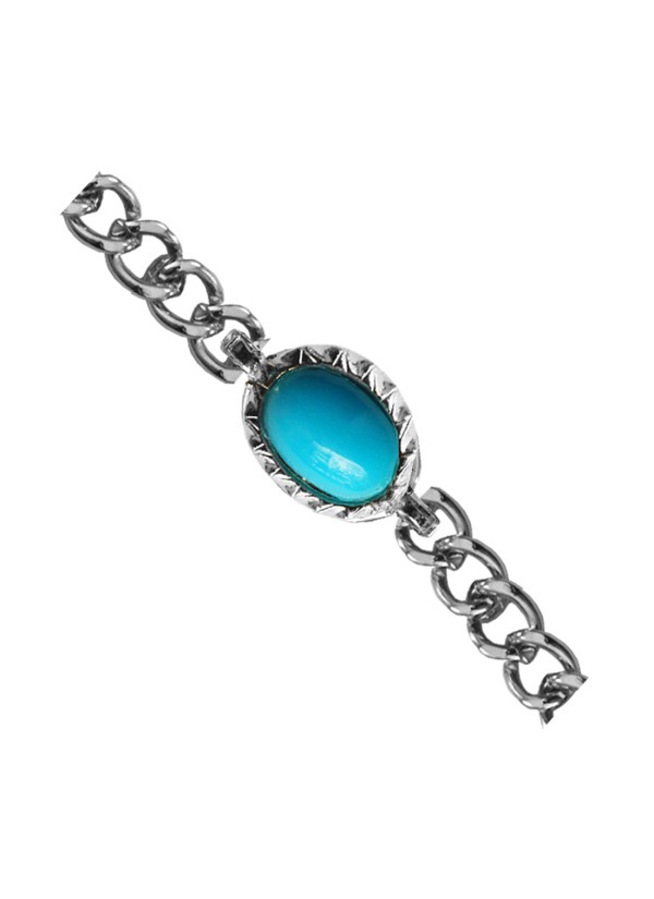 Silver::Blue  Salman Khan Inspired design Fashion Chain Bracelets