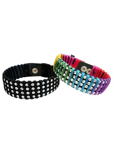 Menjewell New Classic Collection Multicolor Stylish wrist band Design Bracelet Combo For Boys & Men