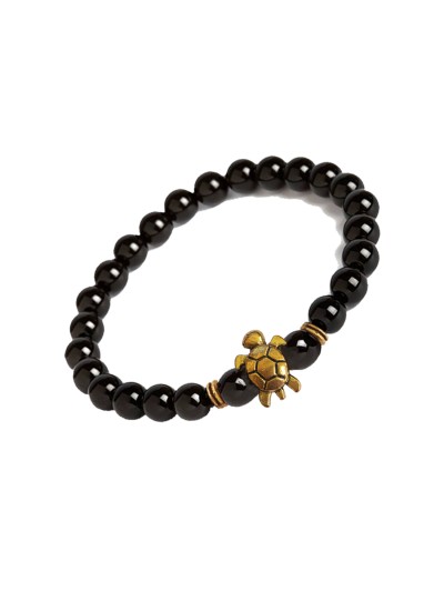  Beads Bracelet Tortoise Charm By Menjewell