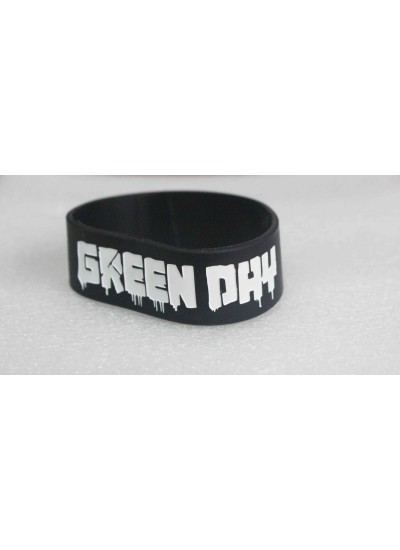 Elegant Multicolor - Green Day Stylish Trendy Stretchable Sillicon Rubber WristBand