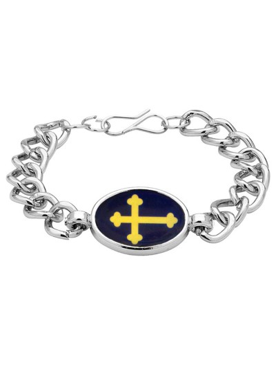 Silver Christ cross Fashion Religious Bracelet