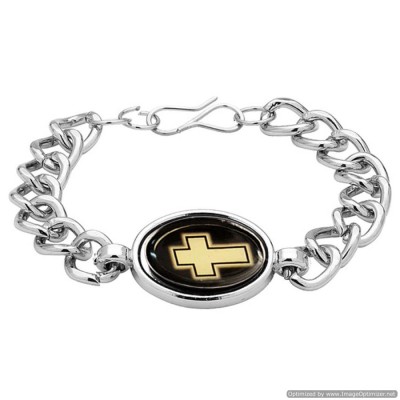 Silver Religious Christ cross Fashion Bracelet