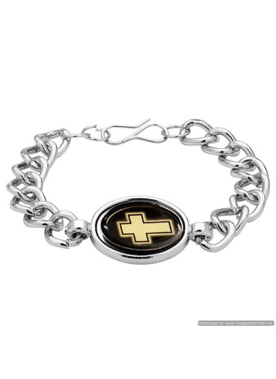 Silver Religious Christ cross Fashion Bracelet