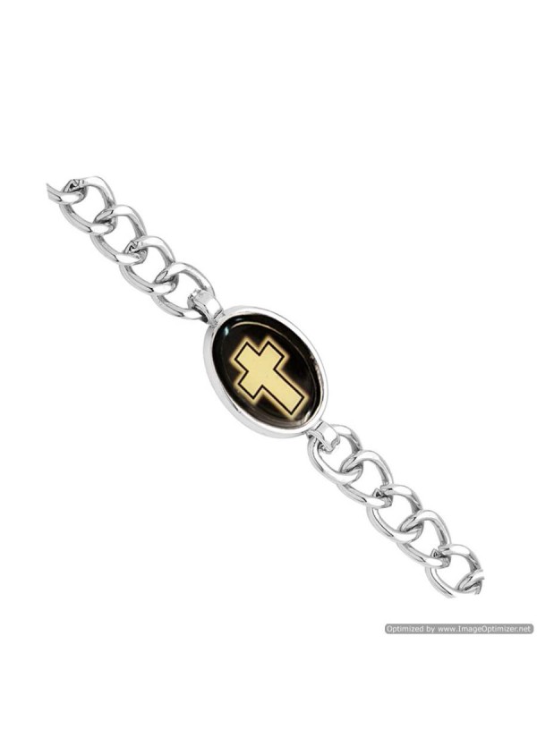 Silver Religious Christ cross Fashion Bracelet