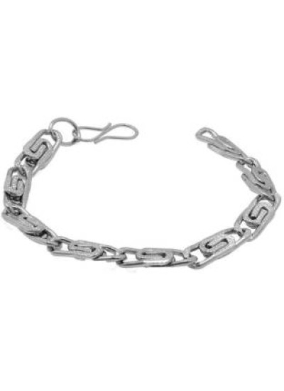 Mens Jewellery  Silver  Byzantine Chain Fashion Bracelet 