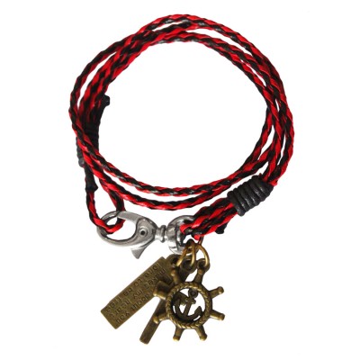 Red::Black  Wrist Wrap Charm Fashion Bracelet 