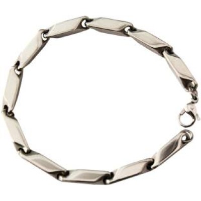 Silver link slim Stainless steel Bracelets
