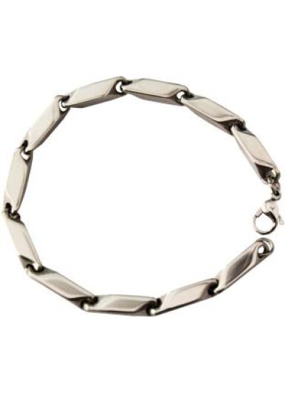 Silver link slim Stainless steel Bracelets