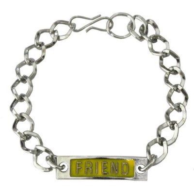 Elegant  Yellow::Silver Stylish link Fashion Chain Bracelet