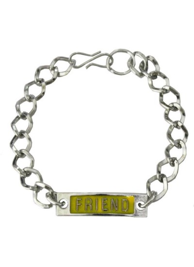 Elegant  Yellow::Silver Stylish link Fashion Chain Bracelet
