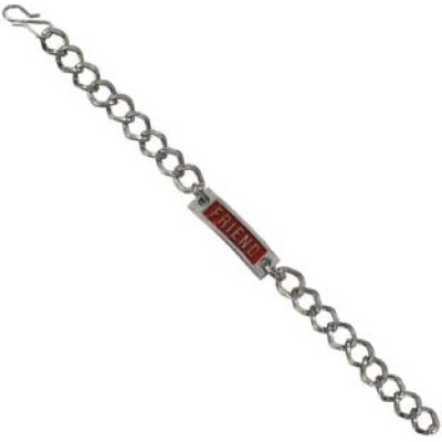 Brown::Silver  Friendship day Special Stylish link Fashion Bracelet 