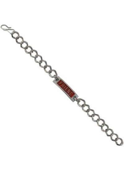 Brown::Silver  Friendship day Special Stylish link Fashion Bracelet 