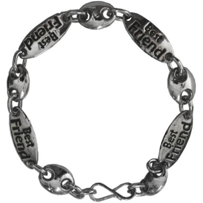 Stylish Silver Engraved Friendship  Fashion Bracelet