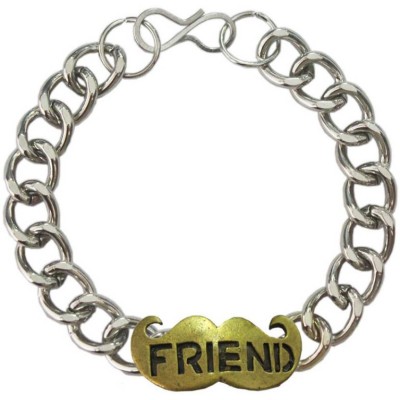 Elegant  Silver::Bronze  Friendship day special Moustache Fashion Bracelet