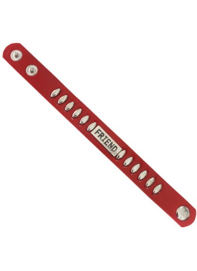 Red  Fashionable Leather Friend wristband Fashion Bracelet 