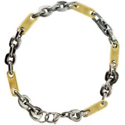 Gold::Silver  Box Byzantine Fashion Chain Link  Bracelets