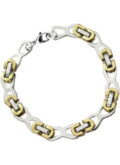 Buy Gold Stainless Steel 6mm High-Shine Spiga Chain Link Bracelet Online -  Inox Jewelry India