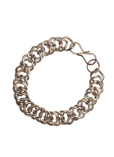 Silver Double Link Fashion Stainless steel Bracelets