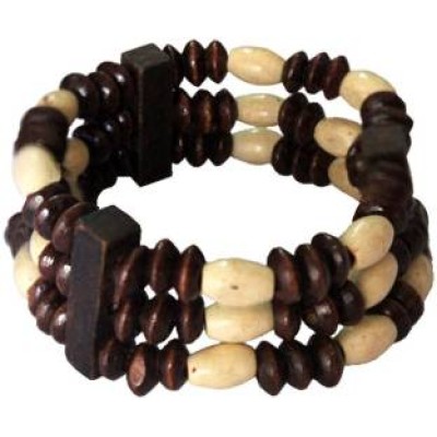 Brown Wood Beads Stretchable Fashion wooden Bracelet 
