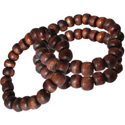 Elegant Brown Wood Bead Stretchable combo Wooden Bracelets 