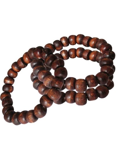 Elegant Brown Wood Bead Stretchable combo Wooden Bracelets 