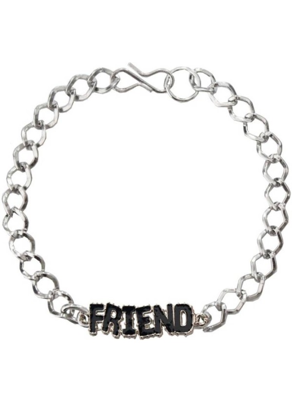 Black::Silver  Friendship day Hot Selling  Gift Fashion  Bracelet 