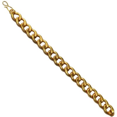 Elegant  Gold  Round Curb Chain Fashion Bracelet