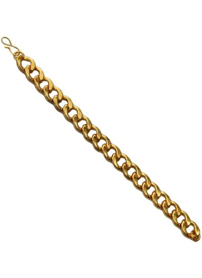 Elegant  Gold  Round Curb Chain Fashion Bracelet