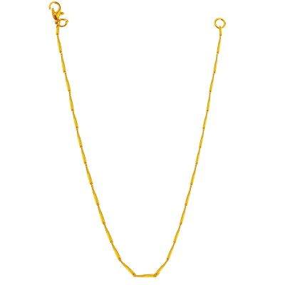 Menjewell New Classic & Unique Rectangular Design Chain Necklace For Men-18 inch