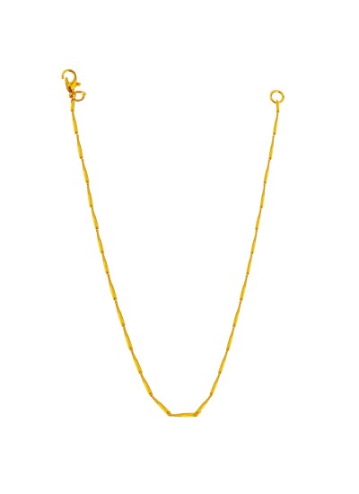 Menjewell New Classic & Unique Rectangular Design Chain Necklace For Men-18 inch